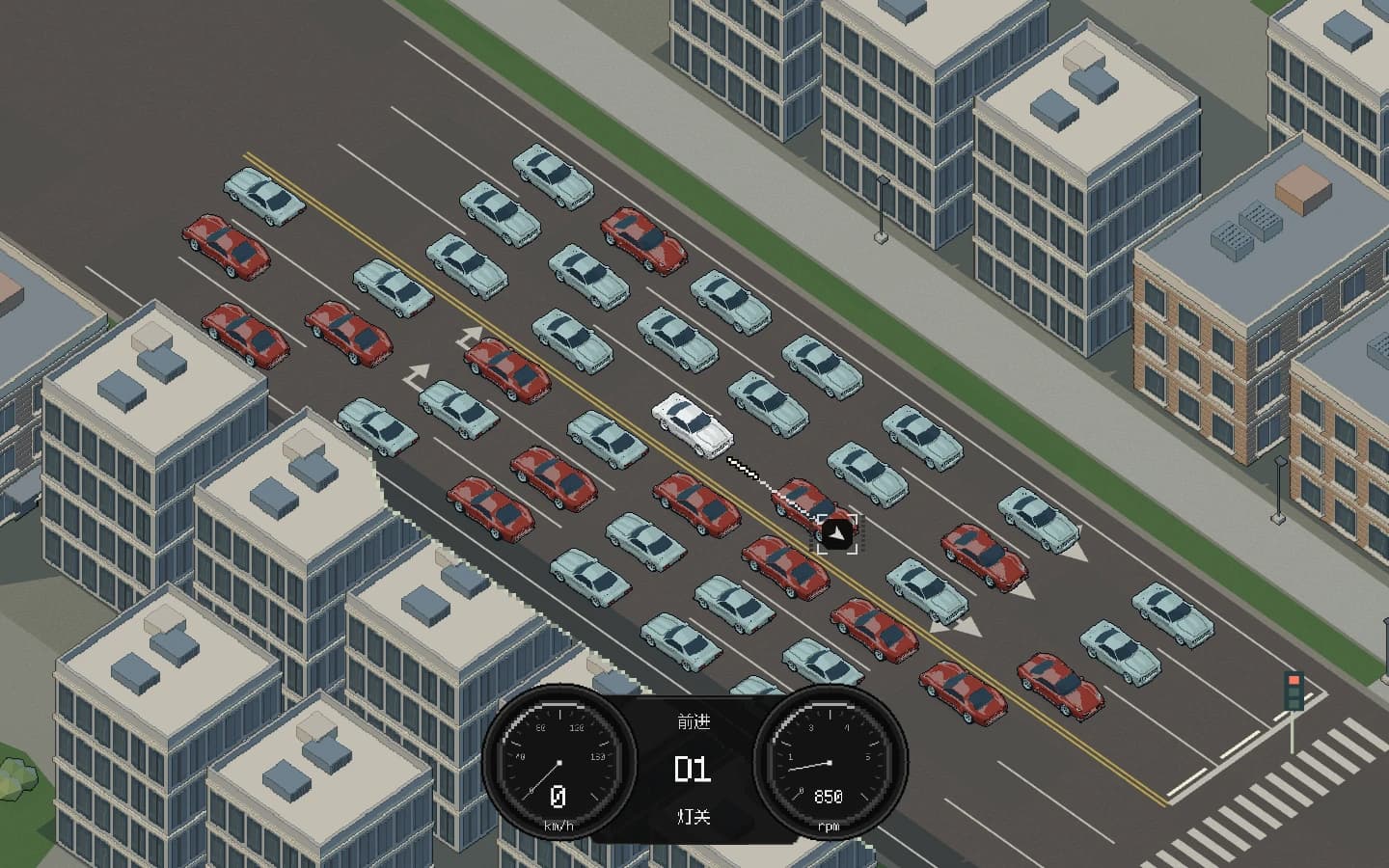 高速线的车辆、道路与驾驶界面开发截图